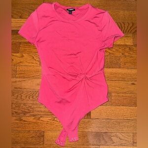 Express Fuchsia Bodysuit Top